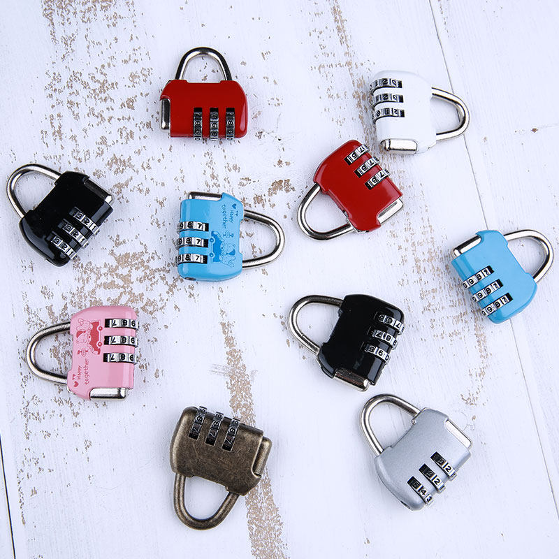 密码行李挂锁三位柜门密码锁背包小型室健身房箱迷你更衣旅行拉杆|msdalam kategori bahan binaan asas, Home Hardware, kunci, mangga - dari Buy2taobao.com untuk memberikan perkhidmatan ejen Taobao profesional membeli