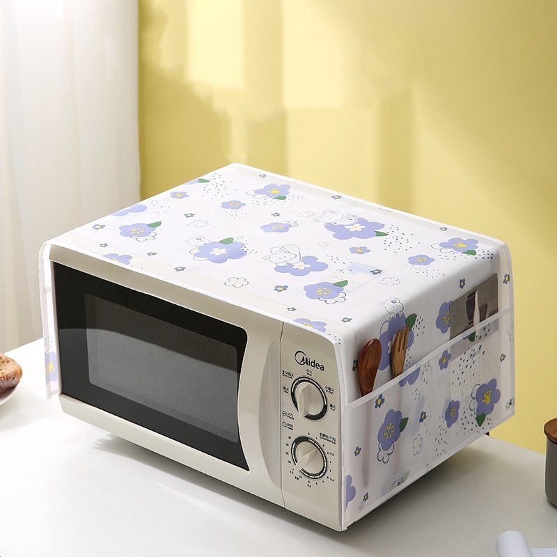 家用微波炉防尘罩烤箱盖布盖巾打印机防尘罩布艺遮尘巾打日用套装
