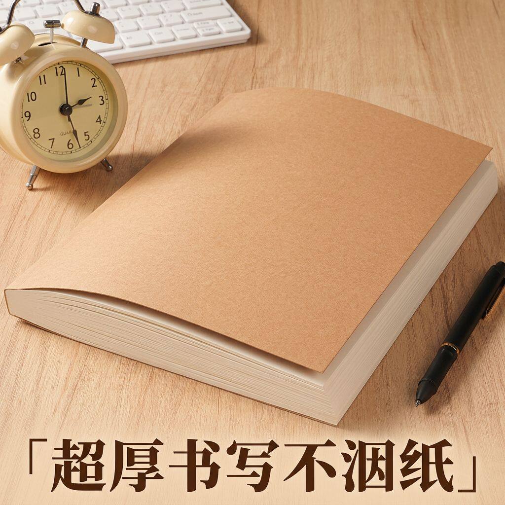 牛皮超厚笔记本书写不洇墨加厚纸张A5B5多规格可选治愈系手帐本