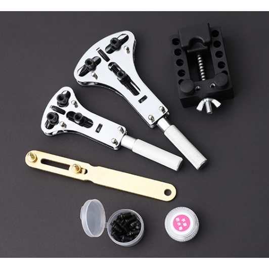 手表后盖开盖器组合修表套装拆表器手表换电池维修拆卸工具开表器