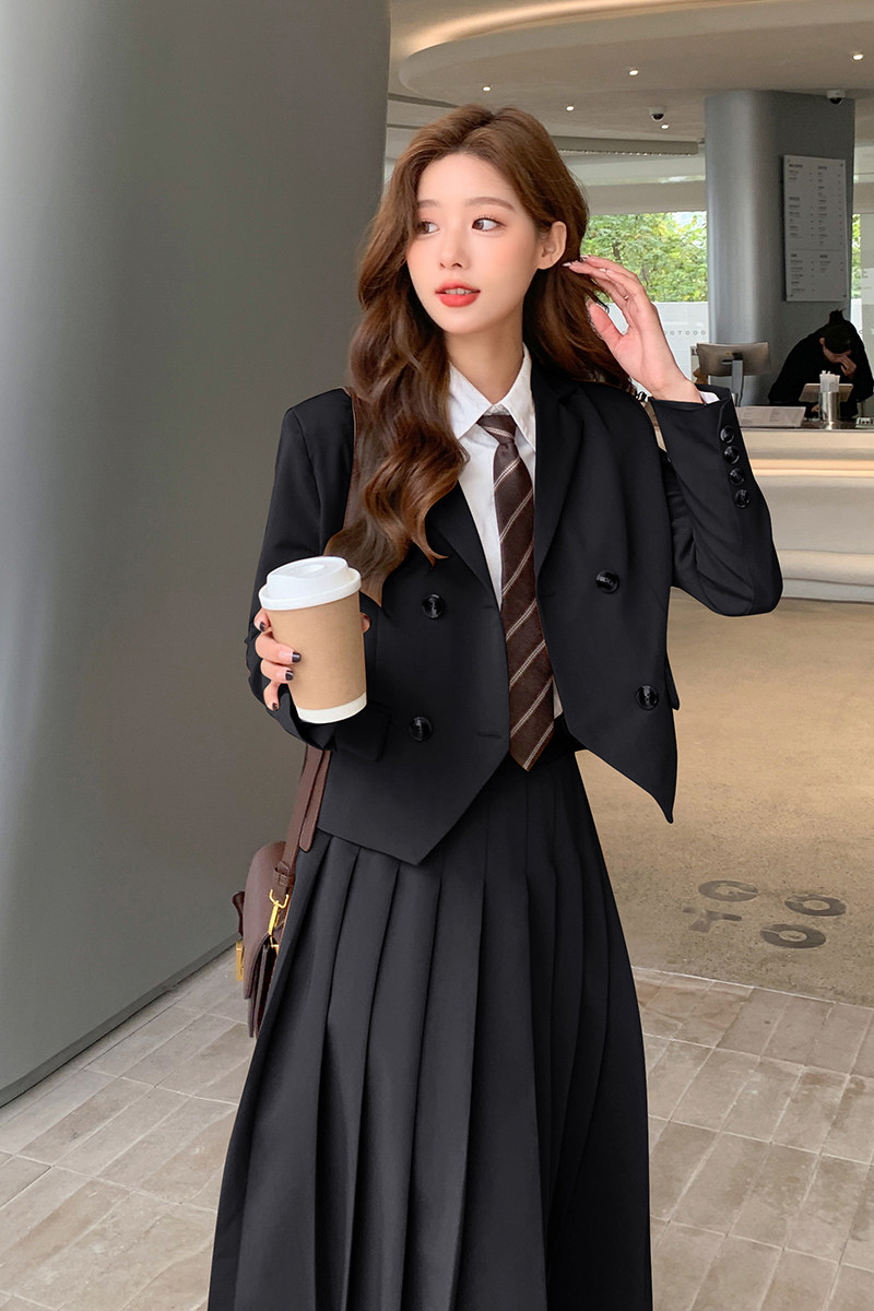大货，春款学院风西装套装2C355-8827-P145-K238,女装套装/套裙,2C355