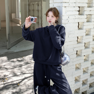 大货 春款华夫格卫衣套装2C355-9106-P180-K288图片