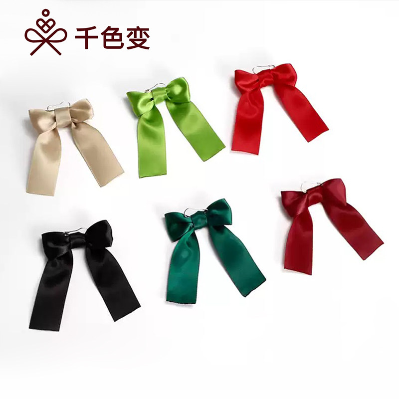 红色蝴蝶结丝带礼品盒包装裙装服配贺卡信封发饰配件DIY手工材料