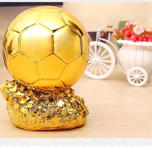 世界杯金球奖奖杯模型足球MVP奖优秀球员足球先生球迷纪念品摆件