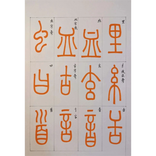 篆书学习必背600个偏旁部首   高清电子版文件