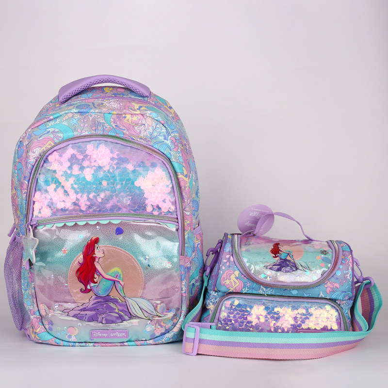 호주 밀입국 초등학생 대용량 배낭 소녀의 부담을 줄이는 인어 SCHOOLBAG 편지지 상자 식사 가방