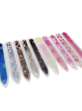 美甲工具指甲锉印花满花纹水晶