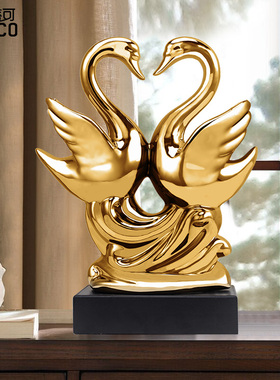 田万提玖创意现代简约陶瓷饰品工艺欧式酒柜电视柜饰品