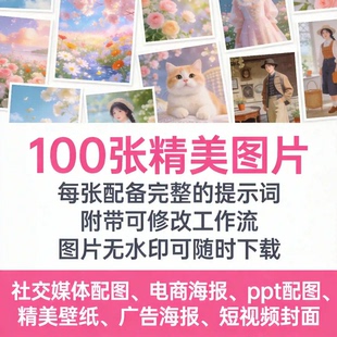 AI绘画软件素材提示词coze工作流设计素材高端精美图片绘画软件