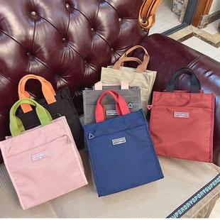 补课袋手提袋学生补课袋儿童笔袋帆布包美术袋手提包大容量拎书袋