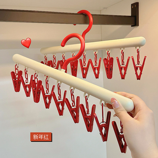 晒袜子神器防风夹晾晒袜子内衣家用学生宿舍架夹子婴儿内裤 晾衣架