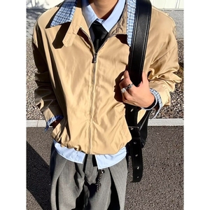 秋痞帅外套男ins高街潮牌港风日系风韩版潮流宽松夹克 B140 P65图片