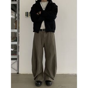 珠帆布弯刀】美拉德做旧显高cleanfit休闲弯刀宽松牛仔裤SR19 P55图片
