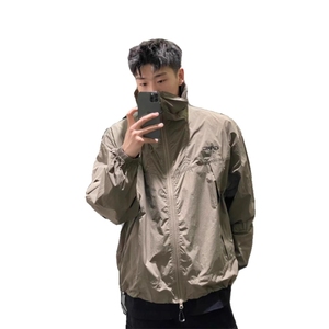 锦棉皱刺绣防晒外套 军绿色 杏色 黑色M到3XL2025年潮 887 P40特图片