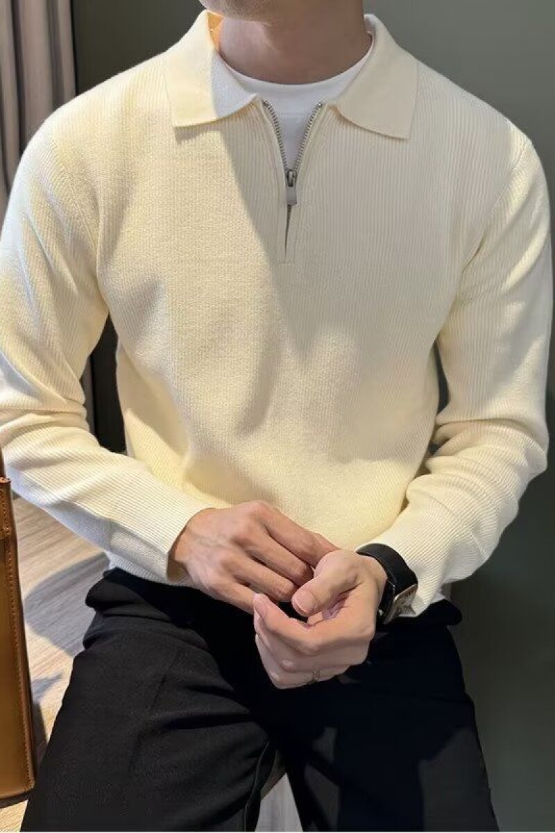 V领针织衫套头毛衣翻领重磅保暖男士POLO长袖美式秋冬NB281P50,男装针织衫/毛衣,电商D256-2(原A064-2)
