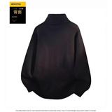 围巾V领毛衣男秋冬潮牌痞帅青少年学生加厚保暖红色线衣NB384P55，男装针织衫/毛衣，电商D256-2(原A064-2)