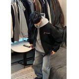 皮衣秋痞帅外套高街潮牌港风日系风韩版潮流宽松夹克B152P75，男装夹克，电商D256-2(原A064-2)