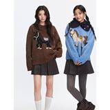 圆领毛衣针织衫男潮牌帅气秋冬季打底衫小马刺绣上衣NB382P75，男装T恤，电商D256-2(原A064-2)