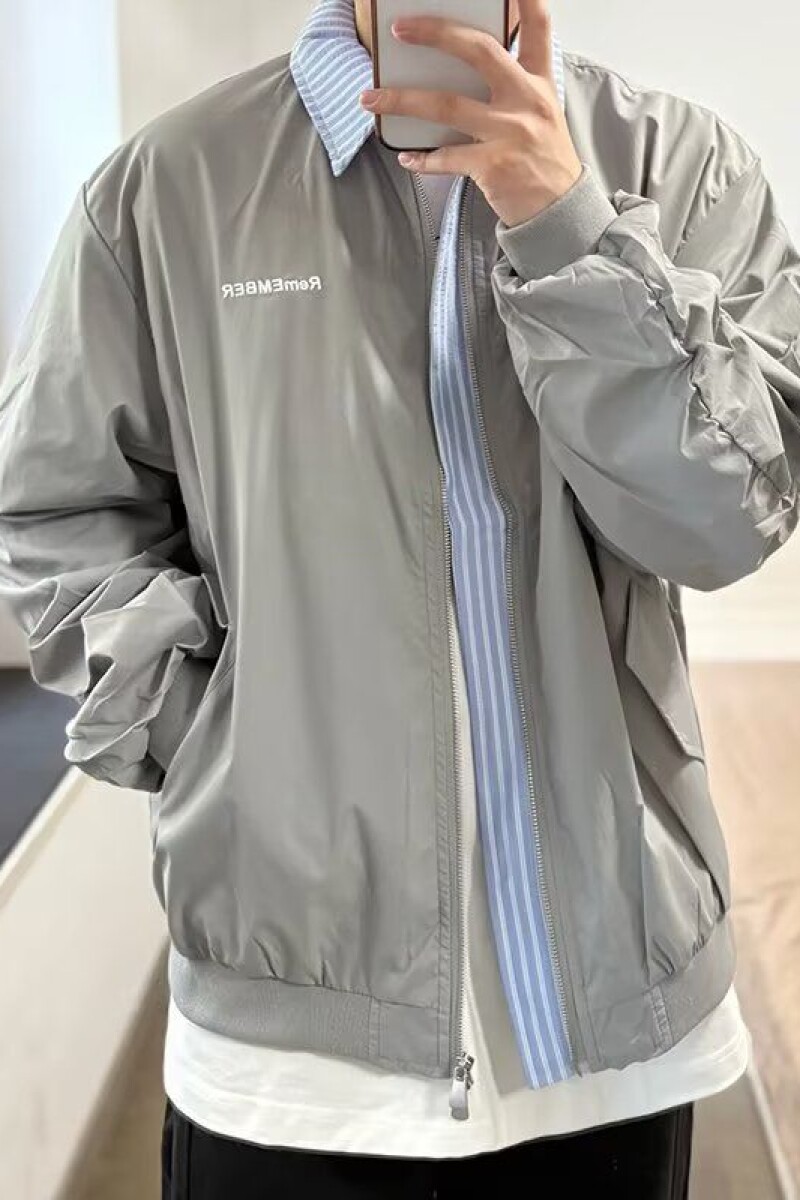 美式刺绣字母飞行员夹克男复古假两件百搭bf棒球服外套ZZS62P60,男装夹克,电商D256-2(原A064-2)