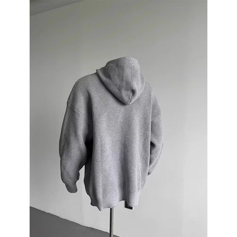 秋冬开衫毛衣美式复古休闲慵懒风V领针织衫男纯色外套zzs74p75,男装针织衫/毛衣,电商D256-2(原A064-2)