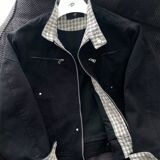 秋格子男士美式复古底特律夹克翻领休闲外套潮流上衣男SK118P85，男装夹克，电商D256-2(原A064-2)