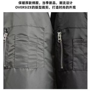 保暖美式重磅冬季加厚棉衣假两件抽绳情侣款棉服外套NB273 P85图片