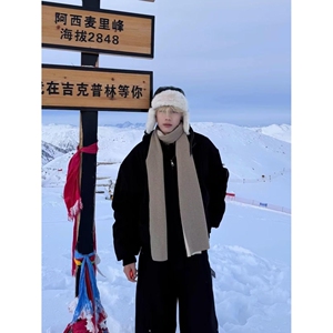 美式飞行员夹克男款立领廓形工装外套短款教练棒球服NB87 P65图片