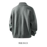 男士立领开衫毛衣搭配休闲裤潮男装穿搭针织外套运动套装NB225P65，男装针织衫/毛衣，电商D256-2(原A064-2)
