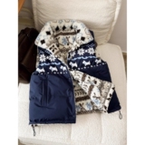 潮牌两面穿费尔岛羊羔毛马甲外套百搭摇粒保暖马夹棉服NB319 P85,男装棉衣,电商D256-2(原A064-2),