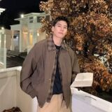 假两件复古翻领夹克男美式潮牌痞帅外套休闲宽松棒球服SK09P65，男装夹克，电商D256-2(原A064-2)
