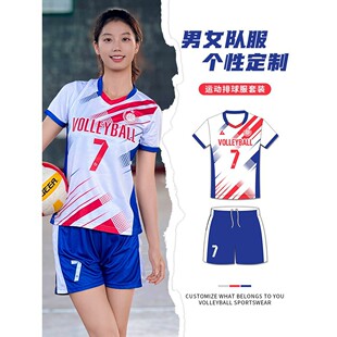 排球服定制女款运动气排球衣男款比赛专用服装速干团队训练服套装