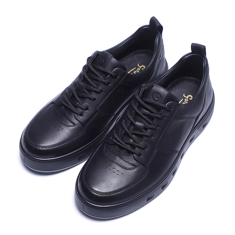 金利来男鞋2023秋季新款专柜正品真皮系带百搭运动休闲皮鞋男板鞋