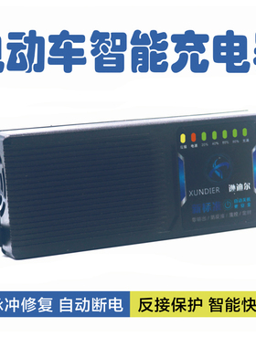 电动车电瓶充电器48V伏12Ah60V72V20A32ah40ah安新日自动断电关机