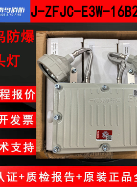 北大青鸟消防J-ZFJC-E3W-16B2-EX防爆壁挂双头照明灯3W防爆双头灯