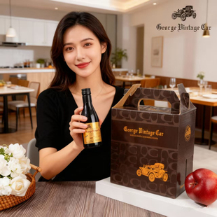 自营法国原装 干红葡萄酒晚安小瓶酒 进口14度窖藏乔治老爷车礼盒装