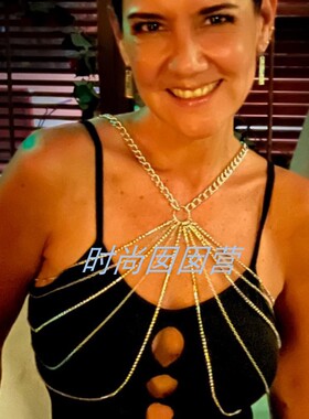 水钻身体链合金项链爪链女