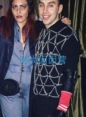 欧美多层合金饰品写真身体链