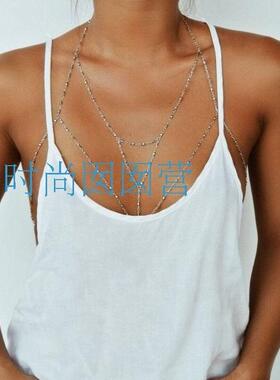 欧美身体链body chains  性感胸链bikini身体链BY489独特珠链饰品