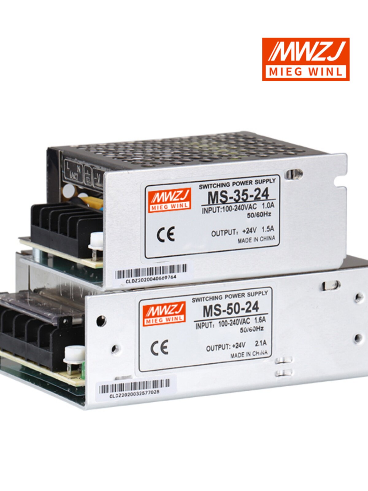 35W 중앙 집중식 전원 공급 장치 스위칭 전원 공급 장치 MS-50-24V2.1A 12V3A5A10A25W75W DC 모니터링