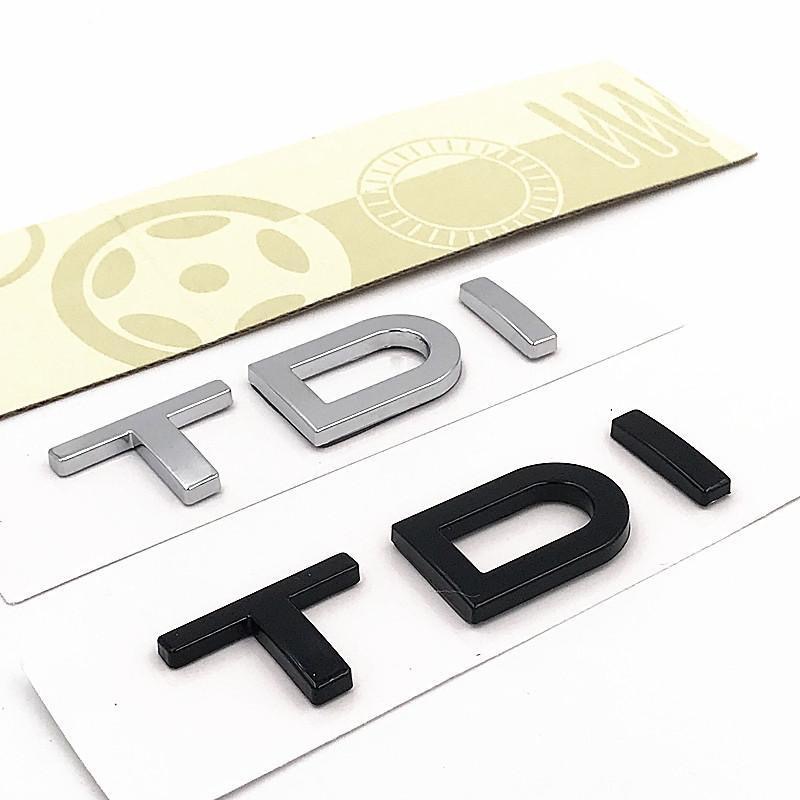 适用于奥迪排量标TDI车标英文尾标 2.0TDI 3.0TDI 车贴装饰贴改装