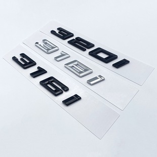 325i 330i 320i后尾标排量贴 340i 适用宝马新3系排量字母标316i