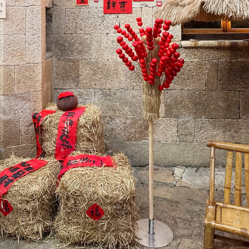 冰糖葫芦仿真摆件稻草新年装饰网红过年门口打卡场景布置拍照道具,节庆用品/礼品,节日装扮用品,淘宝优惠券,粉丝福利购,淘宝优惠卷