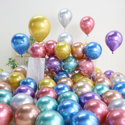 10寸加厚金属色乳胶气球活动布置