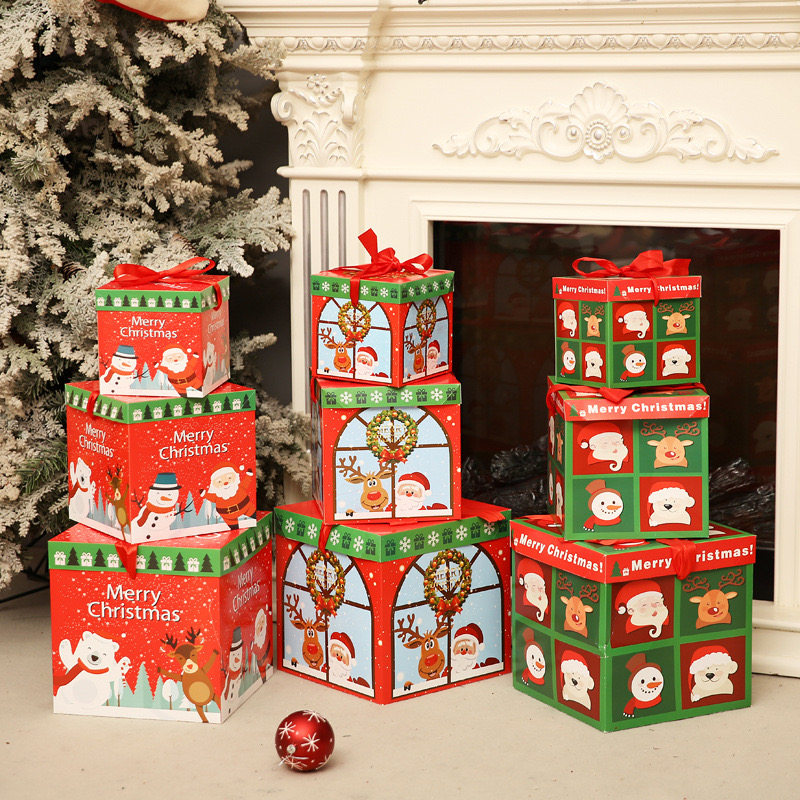 圣诞布置礼盒礼物纸盒老人树商场门面店铺橱窗装饰幼儿园拍照道具,节庆用品/礼品,圣诞装饰品,淘宝优惠券,粉丝福利购,淘宝优惠卷