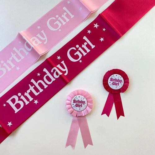 生日胸章肩带生日派对拍照道具