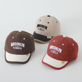 宝宝帽子春季 百搭遮阳帽幼儿户外短檐棒球帽 刺绣鸭舌帽男女童冬季