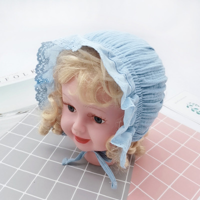 春秋女宝宝婴幼儿遮阳公主帽