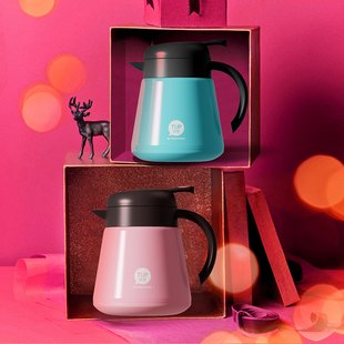 特百惠养生壶 800ML不锈钢保温壶 水壶 居家办公 泡茶泡果饮