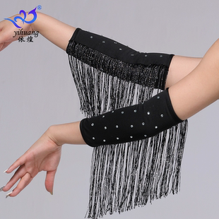 手饰 套舞蹈服饰表演演出服比赛服手袖 新款 拉丁舞服手套烫钻流苏袖