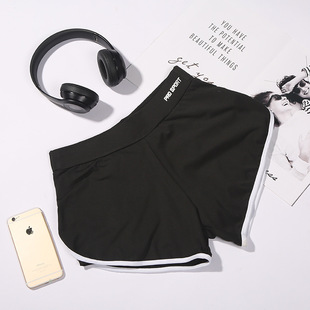 反光速干运动裤女瑜伽健身短裤女士跑步束身休闲短裤厂家直销